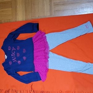 Juicy couture girls 2 piece set size 7